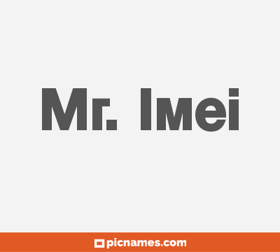 Mr. Imei